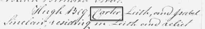 1812 OPR Banns/Marriage of a carter
