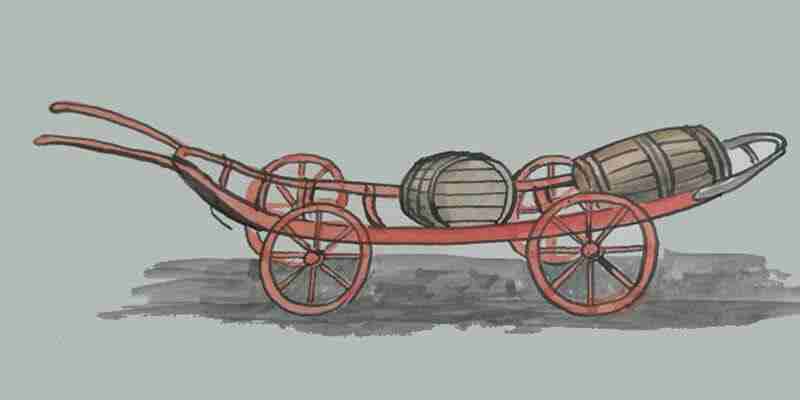 A cart with goods for the post on What is a Carter?