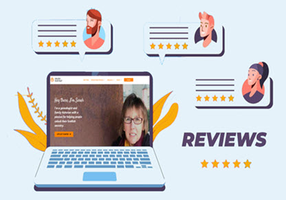 Client reviews for family historian Sarah Smith at Unlock Your past.