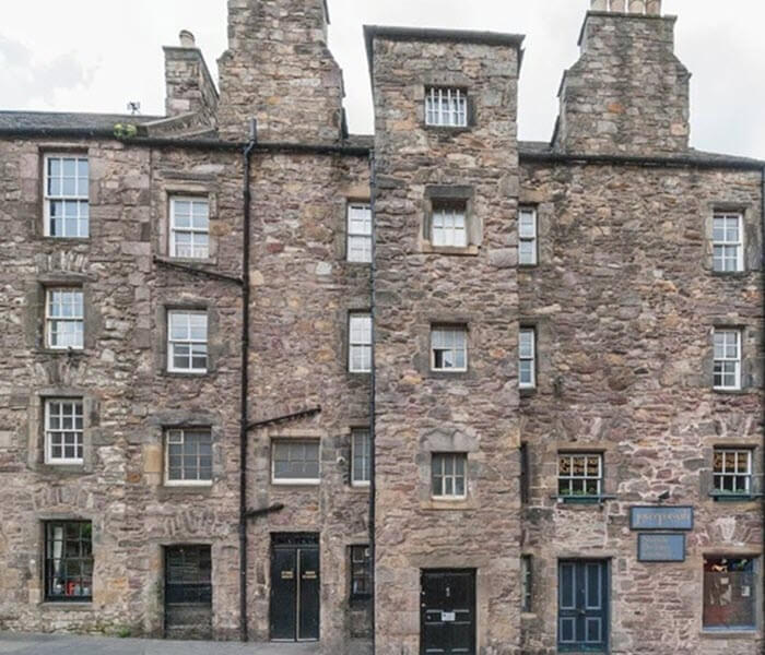 Candlemaker Row in Edinburgh.