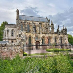 Rosslyn Chapel located in Roslin Village.