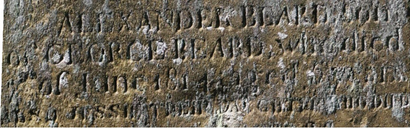The grave of Alexander Beard, a variation of Baird.