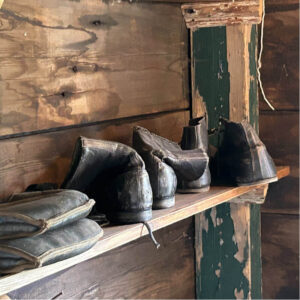 Old handmade shoes made by a Cordwainer