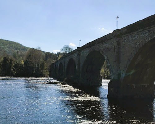 Dunkeld Bridge in Dunkeld town