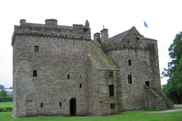 Ruthven Castle, now Huntingtower, linked to the Ruthven surname.
