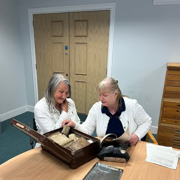 Depositing family history documents and their family tree at Perth Archives