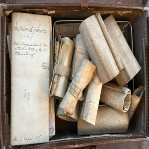 A suitcase full of documents that helped rebuild a family tree