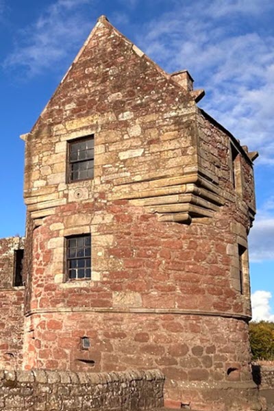 Tower of Burleigh Castle linked to the Balfour family in Kinross