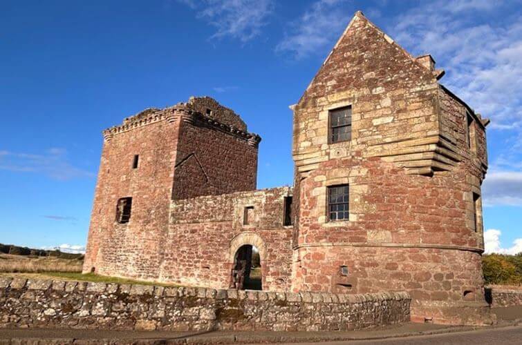Ruins of Burleigh Castle linked to the Balfour surname in Kinross