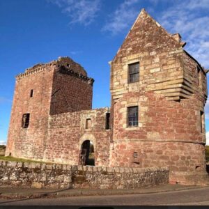 Ruins of Burleigh Castle linked to the Balfour surname in Kinross